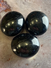 Load image into Gallery viewer, Black tourmaline palm stone (one)