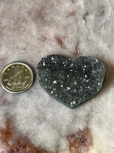 Load image into Gallery viewer, amethyst druzy heart 3
