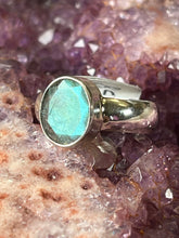 Load image into Gallery viewer, facated labradorite ring size 8.5
