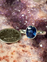 Load image into Gallery viewer, faceted kyanite ring size 9
