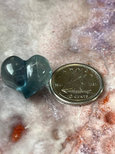 Load image into Gallery viewer, fluorite heart green/blue
