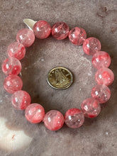 Load image into Gallery viewer, rhodonite in quartz bracelet 2
