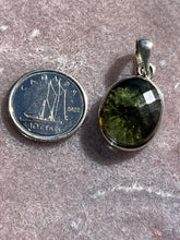 Load image into Gallery viewer, Moldavite pendant 4 (faceted)
