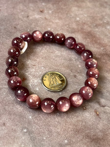 Gem lepidolite bracelet 8mm