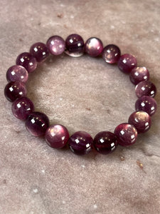 Gem lepidolite bracelet 10mm