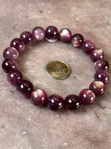 Gem lepidolite bracelet 10mm