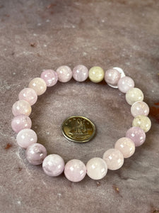 Cats eye kunzite bracelet 8mm