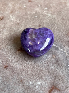 Charoite heart