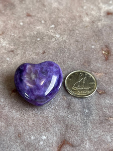 Charoite heart