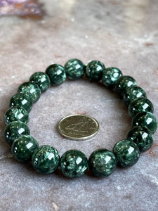 Seraphinte bracelet with Eudyalite