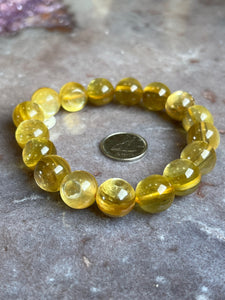 Golden mica bracelet