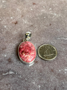 Thulite pendant