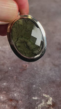 Load and play video in Gallery viewer, Moldavite faceted pendant 3
