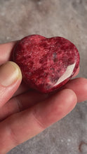 Load and play video in Gallery viewer, Thulite heart

