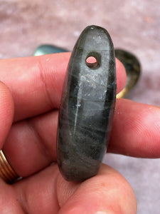 Labradorite drilled pendant