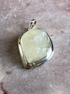 Libyan desert glass pendant 23