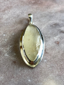 Libyan desert glass pendant 21