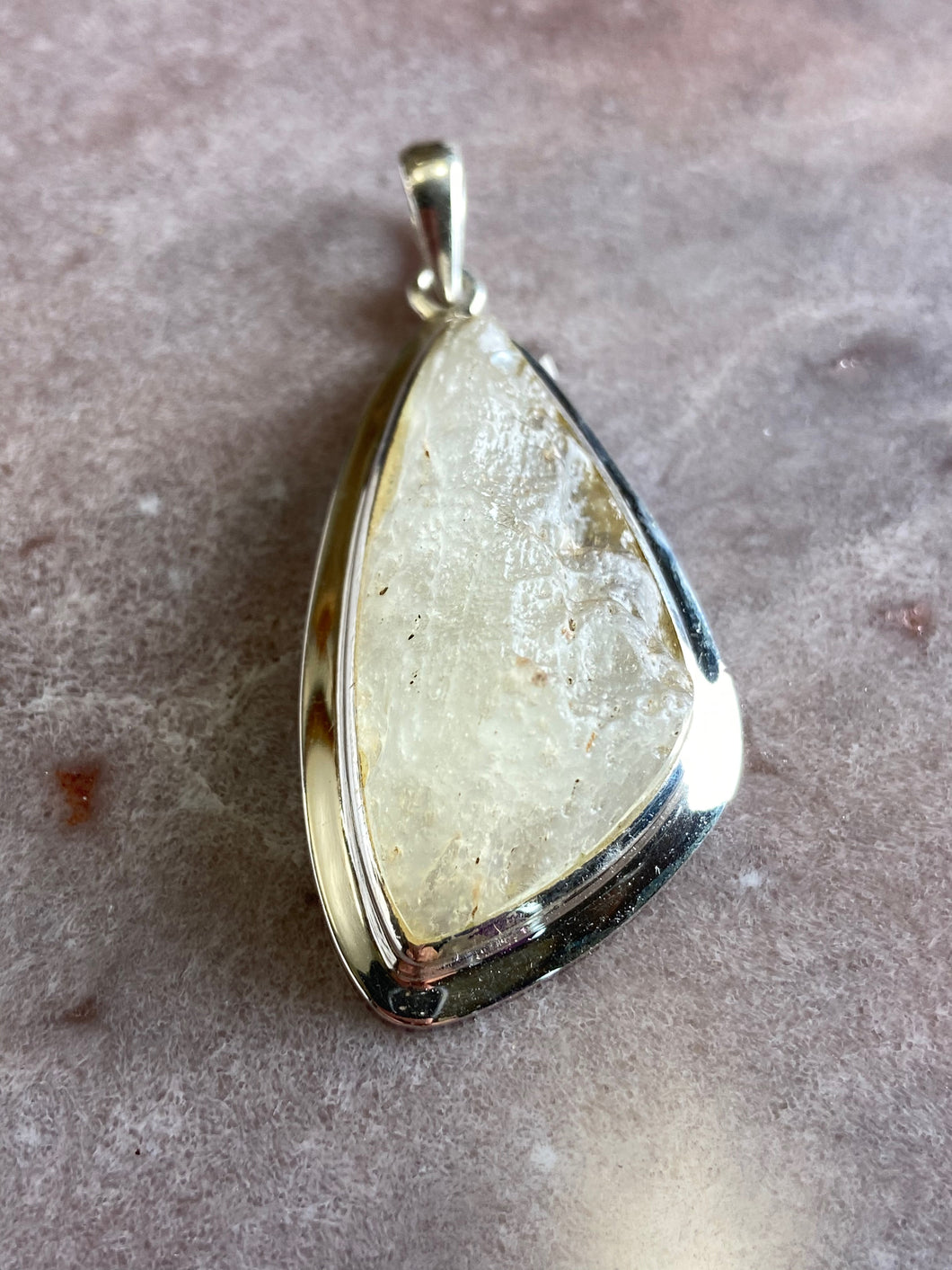 Libyan desert glass pendant 16