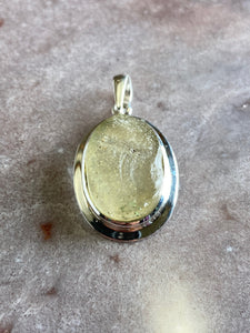 Libyan desert glass pendant 12