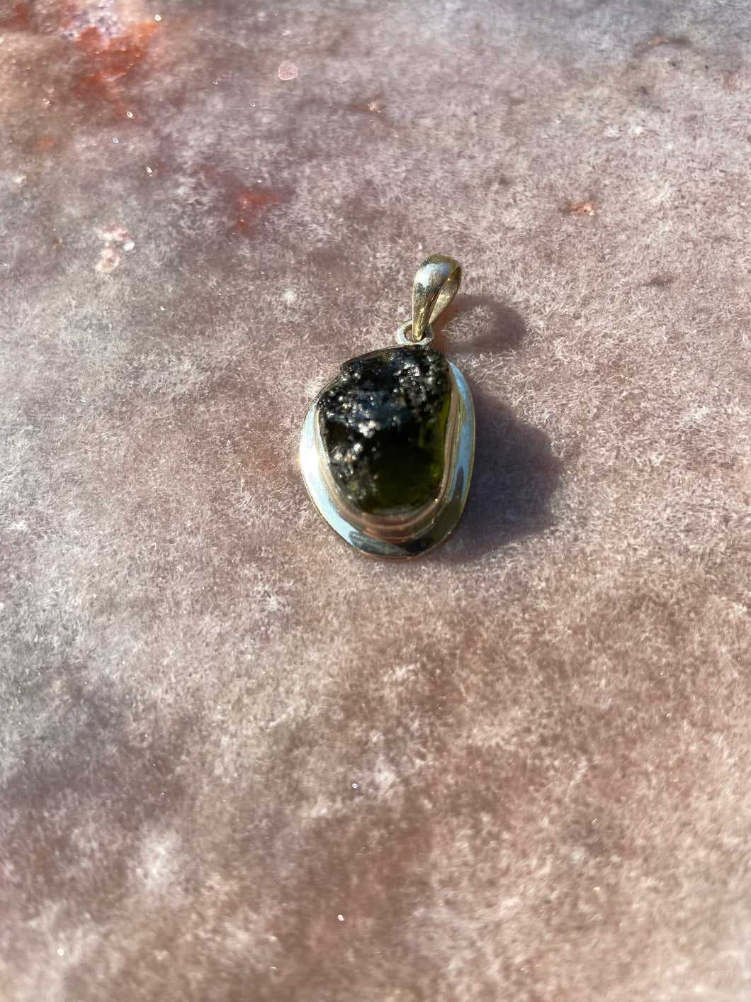 Moldavite pendant 12