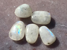 Load image into Gallery viewer, Rainbow moonstone tumbles
