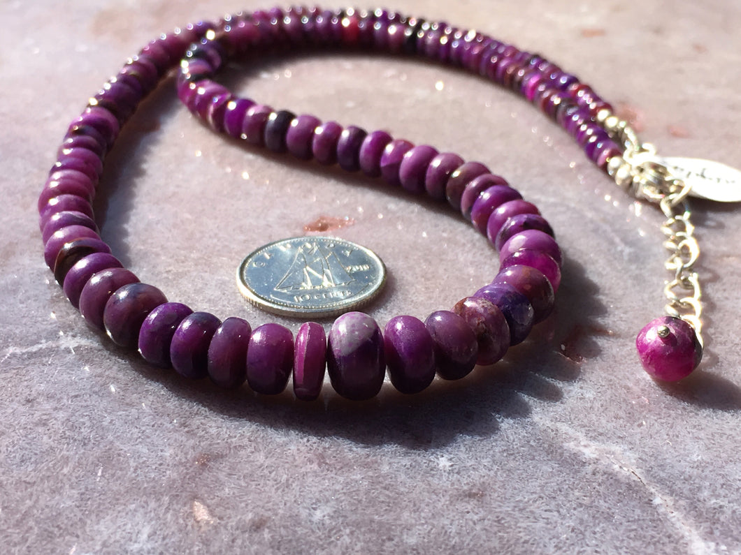 Sugilite strand necklace 5