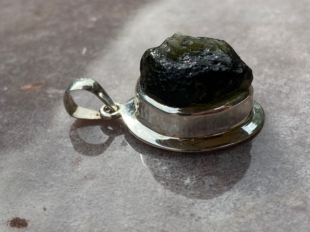 Moldavite pendant 19