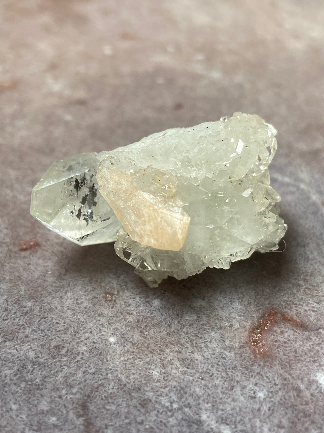 Apophyllite with Stilbite cluster 23