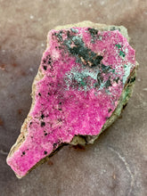 Load image into Gallery viewer, Cobalto Calcite with Malachite piece 1
