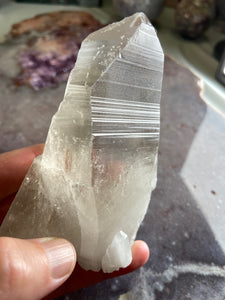 Lemurian smoky quartz 30 - self healed