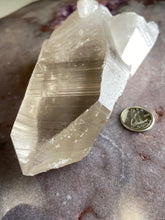 Load image into Gallery viewer, Lemurian smoky quartz 30 - self healed
