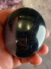 Load image into Gallery viewer, Black tourmaline palm stone (one)
