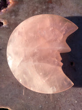 Load image into Gallery viewer, Rose quartz crescent moon
