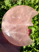 Load image into Gallery viewer, Rose quartz crescent moon
