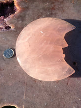 Load image into Gallery viewer, Rose quartz crescent moon 2
