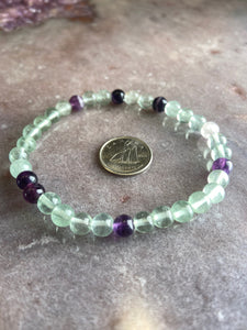 fluorite stretchy bracelet