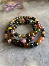 Load image into Gallery viewer, tourmaline stretchy bracelet small
