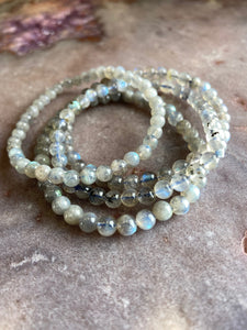 Labradorite stretchy bracelet small