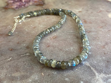 Load image into Gallery viewer, Labradorite strand necklace
