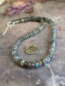 Labradorite strand necklace