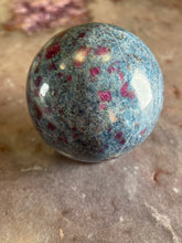 Load image into Gallery viewer, Ruby in kyanite sphere 1
