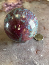 Load image into Gallery viewer, Ruby in kyanite sphere 6
