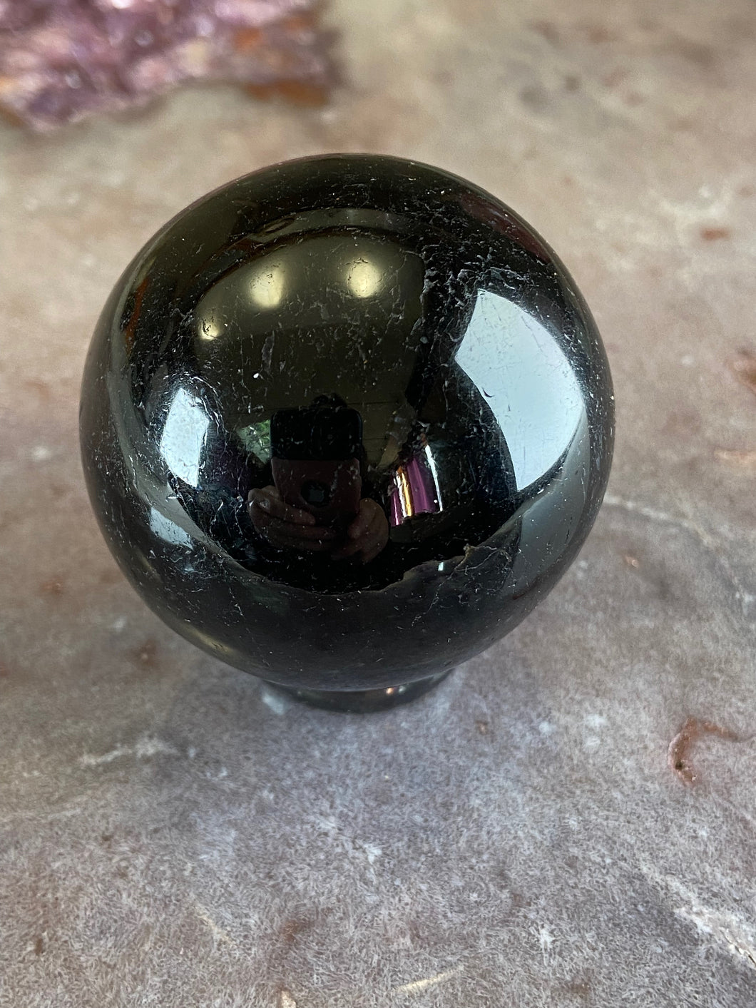 Black Tourmaline Sphere 3