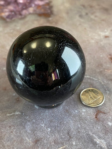 Black Tourmaline Sphere 3