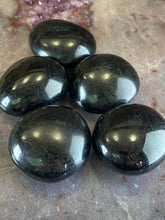 Load image into Gallery viewer, Black tourmaline palm stone (one)
