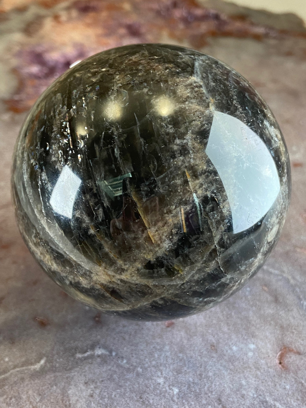 Black Moonstone sphere 3