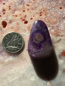 Sugilite pendant drilled 5