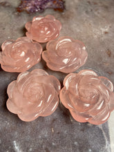 Load image into Gallery viewer, Rose Quartz rose - intuitively picked
