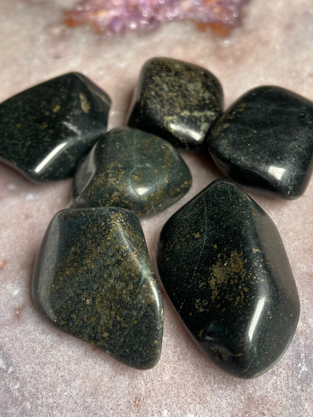 Black Jade tumbles