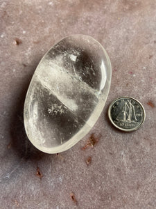 Quartz palmstone - intuitively picked